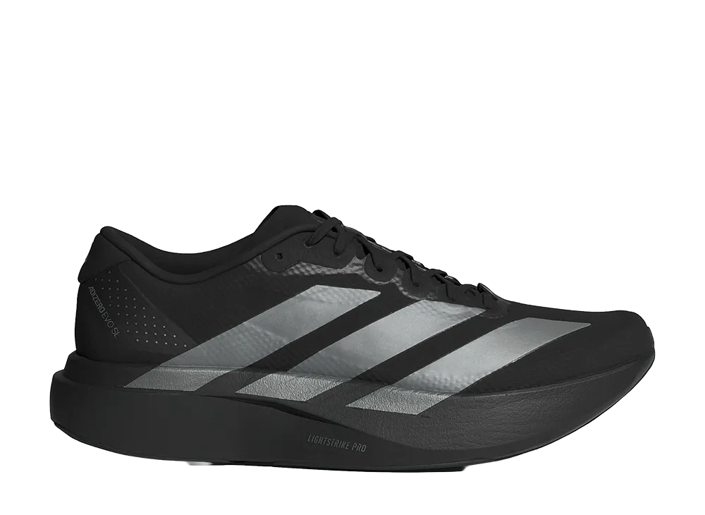 アディダス アディゼロ エヴォ SL ウーブン "コアブラック/アイアンメタリック/カーボン"