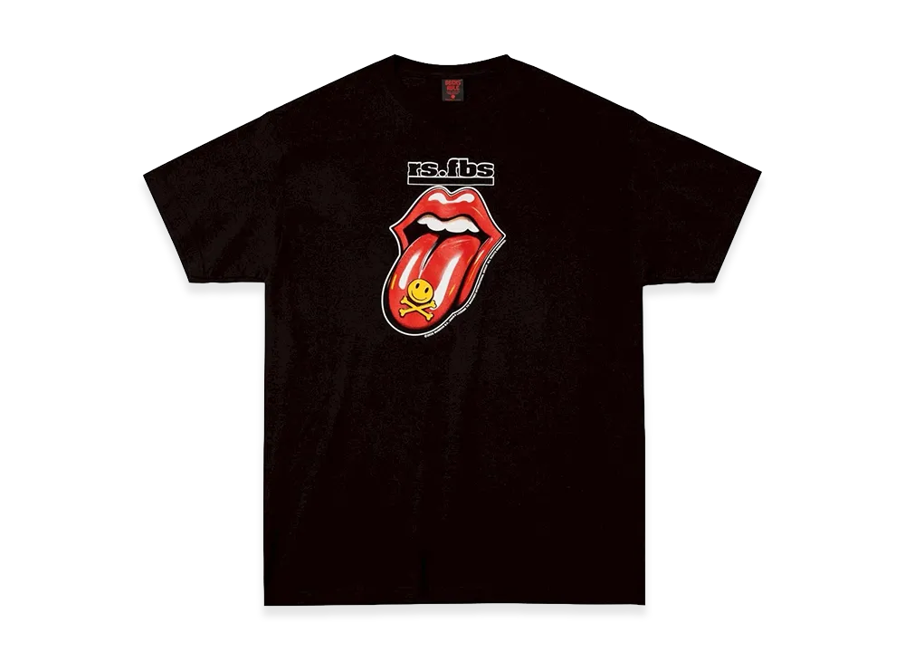 Geeks Rule x The Rolling Stones Silkscreen Printing T Shirt "Black"