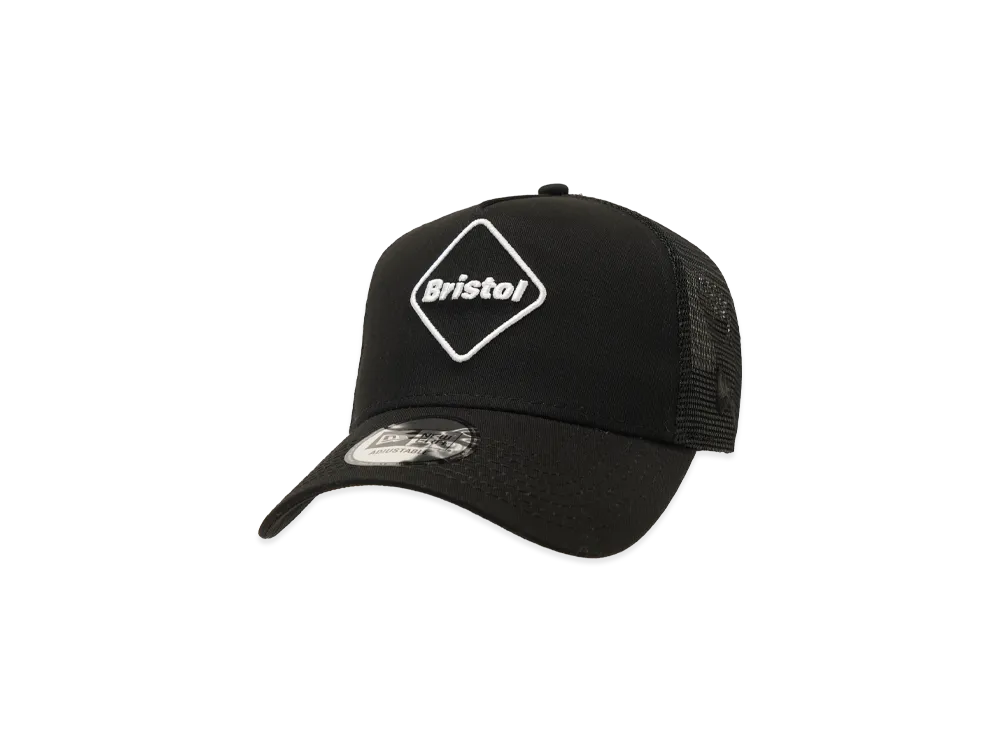 F.C.Real Bristol x New Era 9Forty A-frame Mesh Cap "Black/Black"