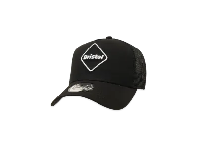 F.C.Real Bristol x New Era 9Forty A-frame Mesh Cap "Black/Black"