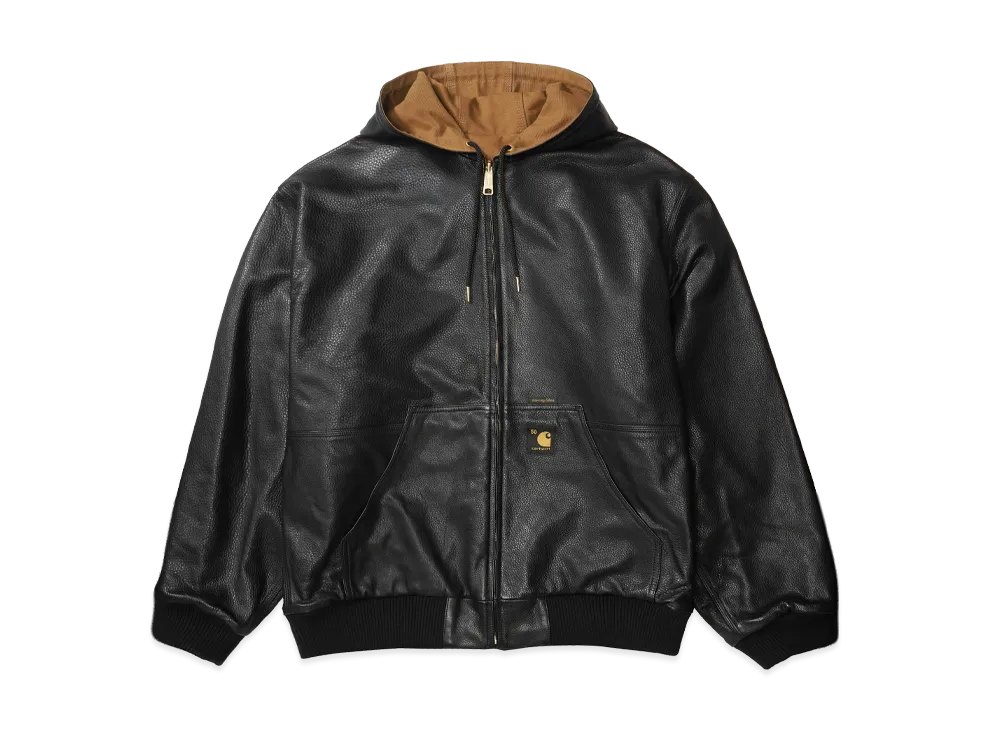 Carhartt WIP OG Active Jacket 50th Anniversary Edition Leather "Black/Hamilton Brown"
