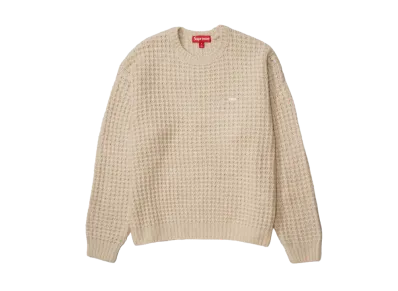 Supreme Small Box Waffle Sweater "Natural"