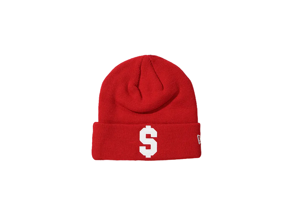 Supreme New Era $ Beanie "Red"