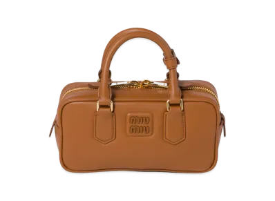 MIU MIU Arcadie Leather Bag "Cognac"