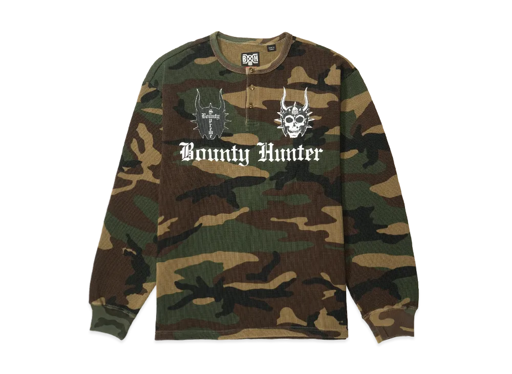 Supreme x BOUNTY HUNTER Thermal Henley L/S Top "Camo"