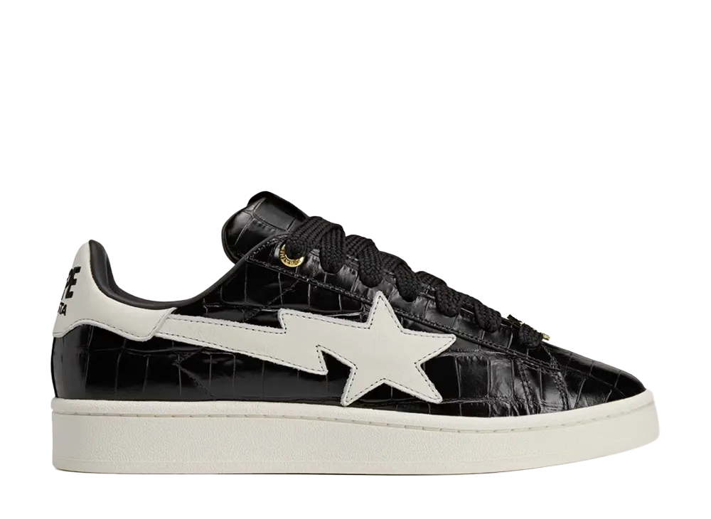 アベイシングエイプ × アディダス キャンパス 00s ワールドカップパック "コアブラック/オフホワイト"