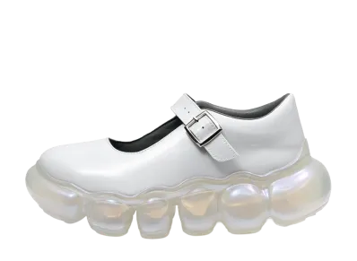 grounds Women's JEWELRY PEBBLE "White Enamel/Clear Aurora"