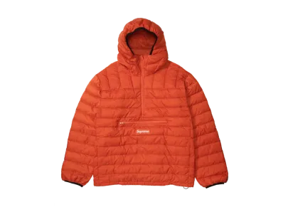 Supreme Micro Down Half Zip Hooded Pullover "Dark Orange"