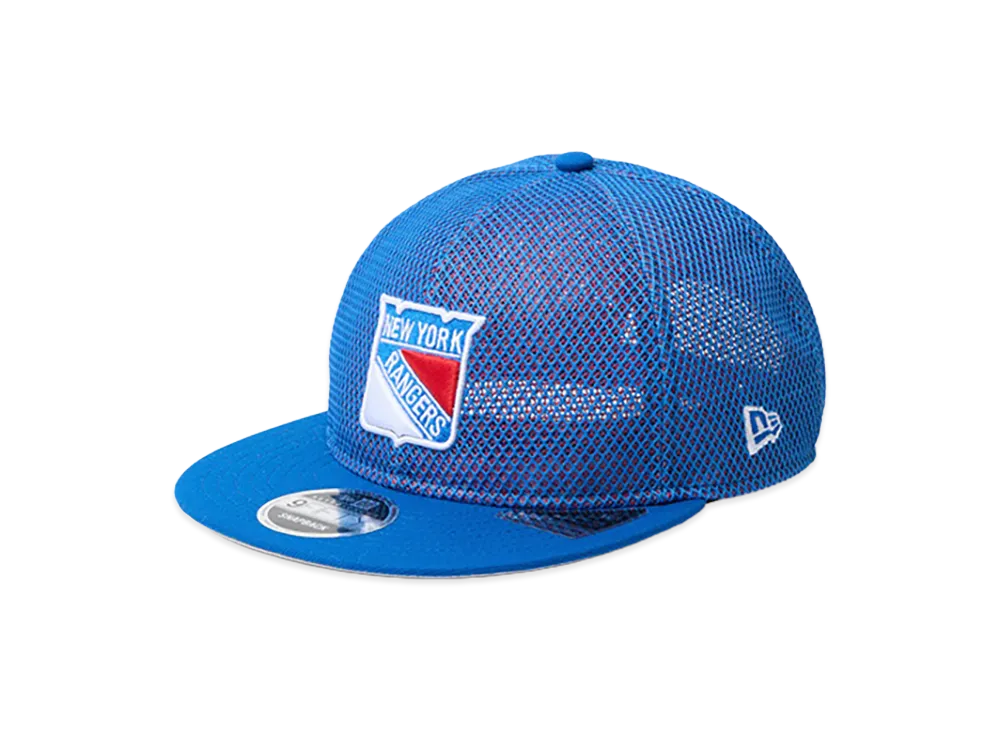 NEW ERA Powered by GORO NAKATSUGAWA (MIN-NANO) RC 9Fifty Flat Visor New York Rangers Double Mesh "Blue Mesh/Blue Azure"