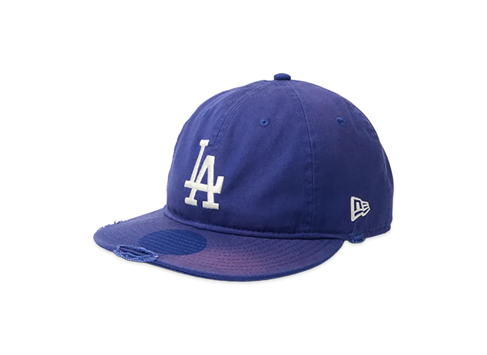 NEW ERA Powered by GORO NAKATSUGAWA (MIN-NANO) 9Thirty Los Angeles Dodgers Damage / Packable Visor / Monterey Wash "Dark Royal"
