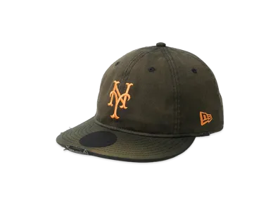 NEW ERA Powered by GORO NAKATSUGAWA (MIN-NANO) 9Thirty New York Mets Damage / Packable Visor / Monterey Wash "Black"
