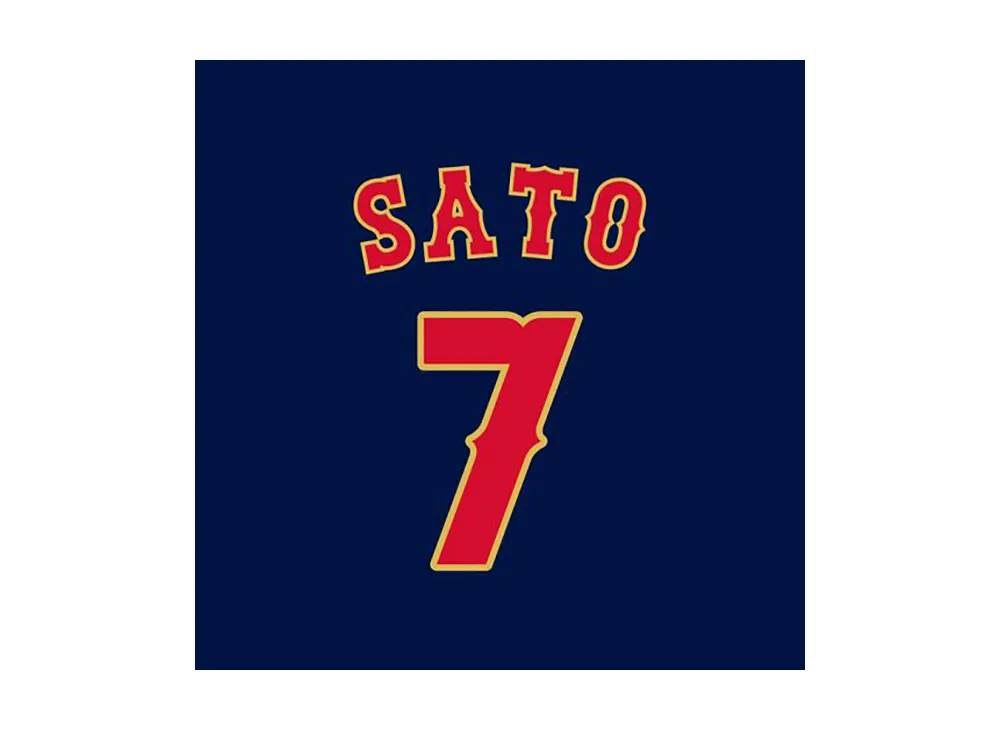 MIZUNO 2026WBC Teruaki Sato 7 Replica Uniform (Visitor) "Navy"