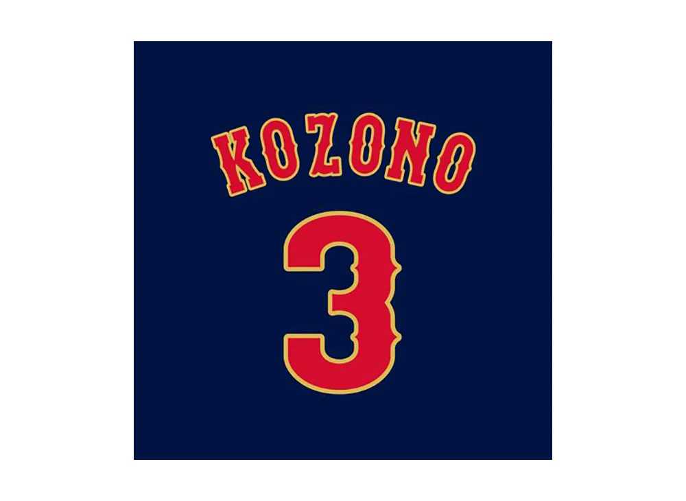 MIZUNO 2026WBC Kaito Kozono 3 Replica Uniform (Visitor) "Navy"