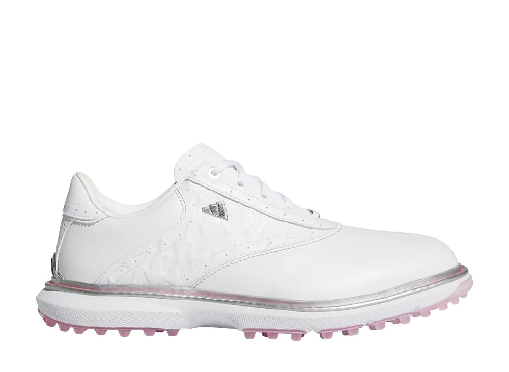 アディダス ウィメンズ MC70 スパイクレス ゴルフ "クラウドホワイト/シルバーメタリック/ルシッドピンク"