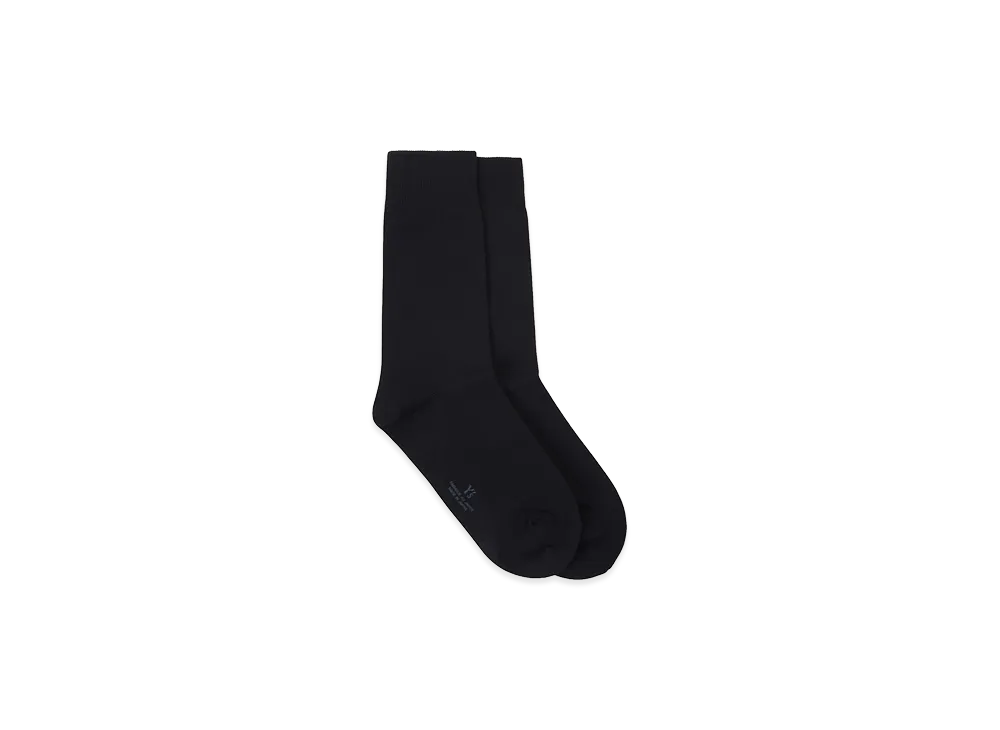 Y's Nylon Jersey Classic Socks "Black"