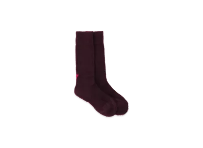 Y's x CHICSTOCKS Mohair Socks "Bordeaux"