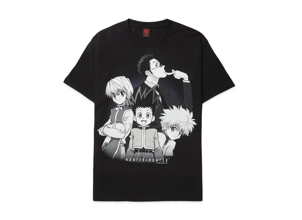 Geeks Rule x HUNTERxHUNTER Silkscreen Printing T Shirt Quartet "Black"