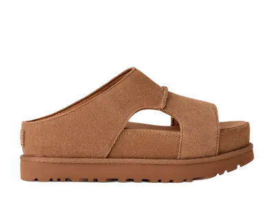 UGG Women's Goldenstar Hi Cutout Slide "Chestnut"