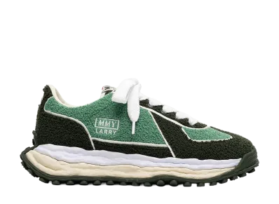 Maison MIHARA YASUHIRO LARRY OG Sole Chenille Embroidey Canvas Low-top Sneaker "Green"