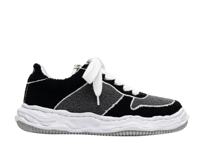 Maison MIHARA YASUHIRO WAYNE OG Sole Chenille Embroidey Canvas Low-top Sneaker "Black/Gray"