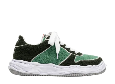 Maison MIHARA YASUHIRO WAYNE OG Sole Chenille Embroidey Canvas Low-top Sneaker "Green"