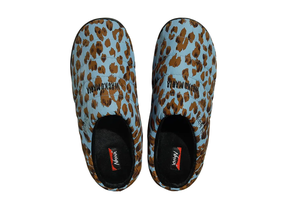 WACKO MARIA x NANGA x SUBU LEOPARD Winter Sandal "Blue"
