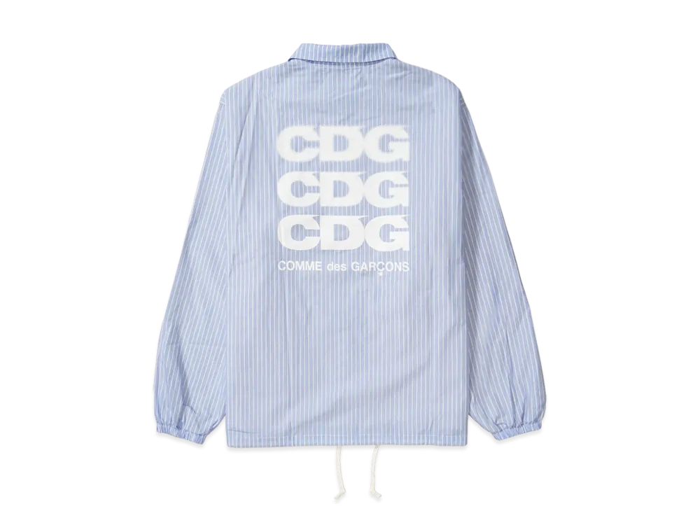 COMME des GARCONS CDG Coach Jacket Cotton Stripe "Blue"