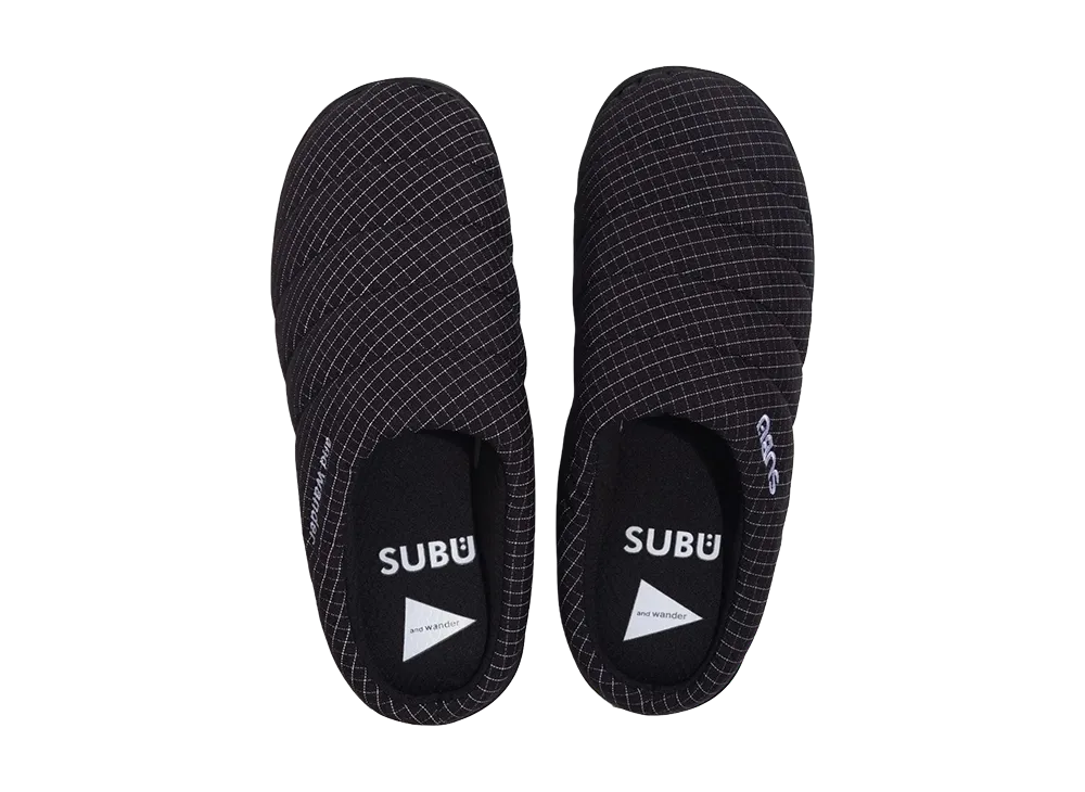 and wander × SUBU Reflective Rip Permanent Sandal "Black"