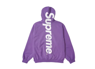 Supreme Satin Applique Hooded Sweatshirt (25FW) "Violet"