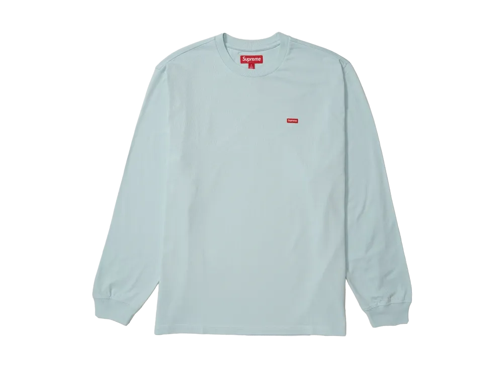 Supreme Small Box L/S Tee "Light Blue"