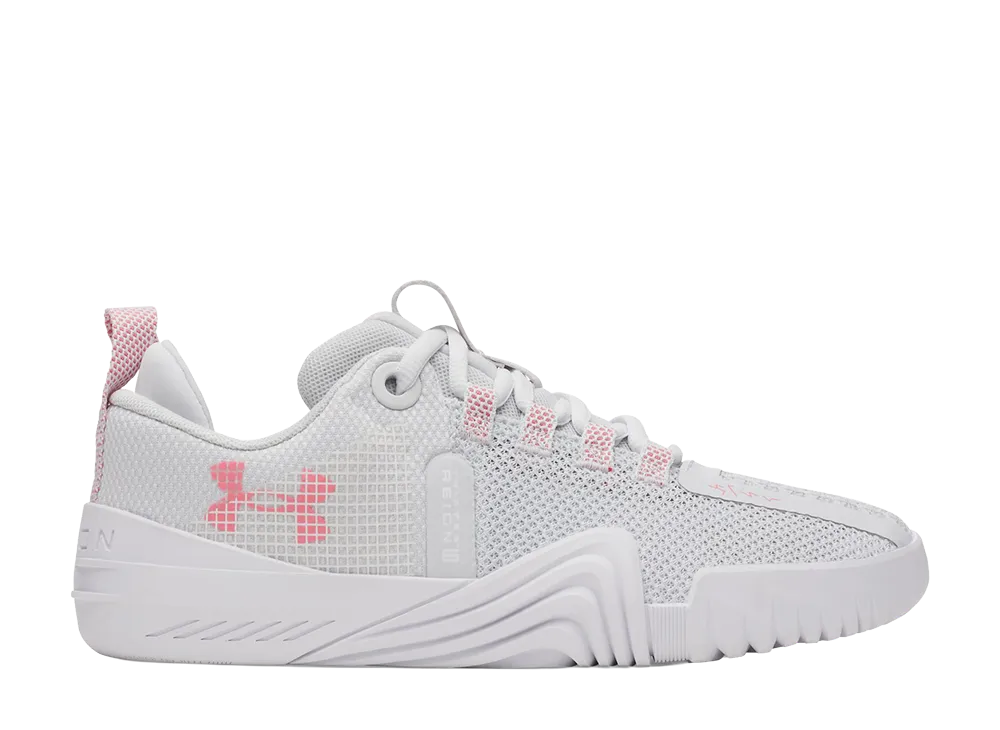 アンダーアーマー ウィメンズ UAトライベースレイン 6 "ディスタントグレー/ホワイト"