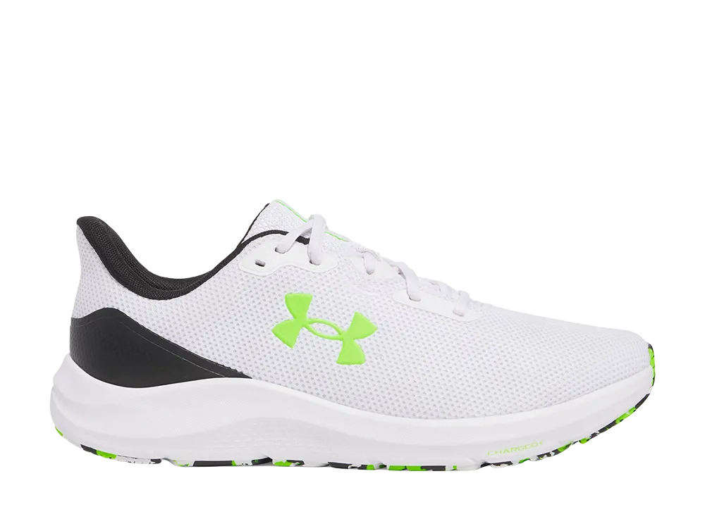 Under Armour UA Charged Pursuit 4 "White/Black/Hyper Green"