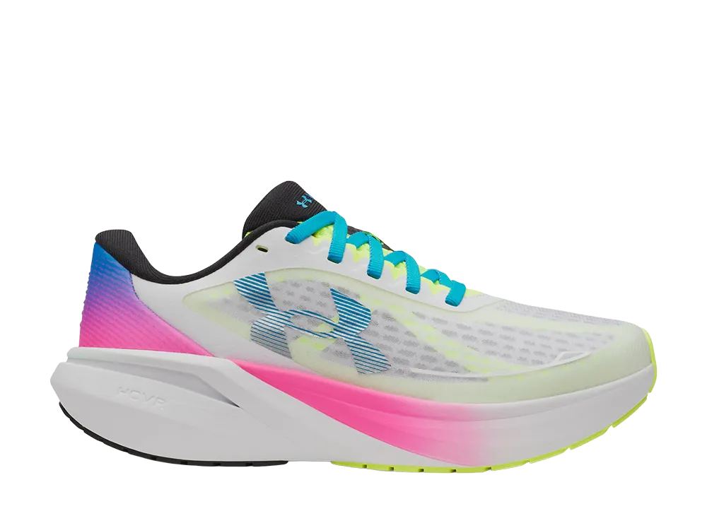 アンダーアーマー ウィメンズ UAベロシティ ペース "ホワイト/レベルピンク/カプリ"