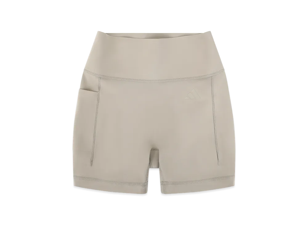 エンタイアスタジオ x アディダス オプタイム ショートトレーニングレギンス "パティベージュ"