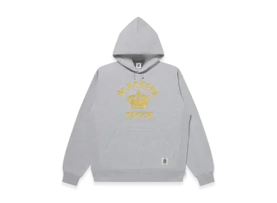 BlackEyePatch Crown Logo Embroidered Hoodie "Heather Gray"