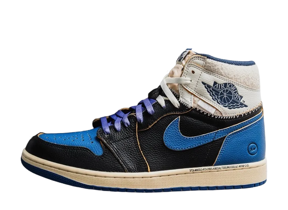 フラグメントデザイン × ユニオン × ナイキ エアジョーダン1 ハイ OG "スポーツロイヤル"