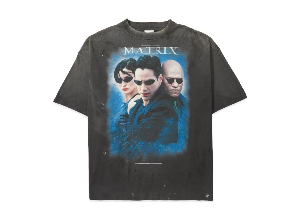 セントマイケル x マトリックス MTRX SS Tシャツ ザ マトリックス ホワイト ロゴ "ブラック"