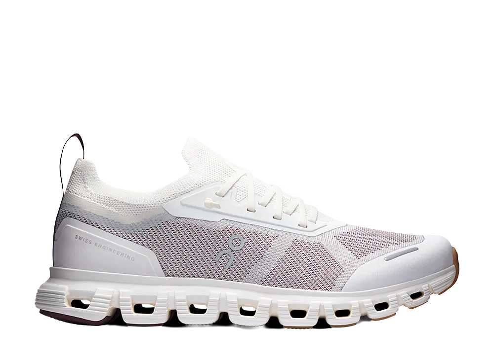 On Women's Cloud 6 Versa "Ice/Maroon"