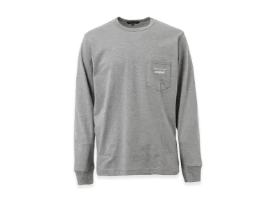 COMME des GARCONS HOMME Cotton Plain Logo Long-Sleeve Shirts "Gray"