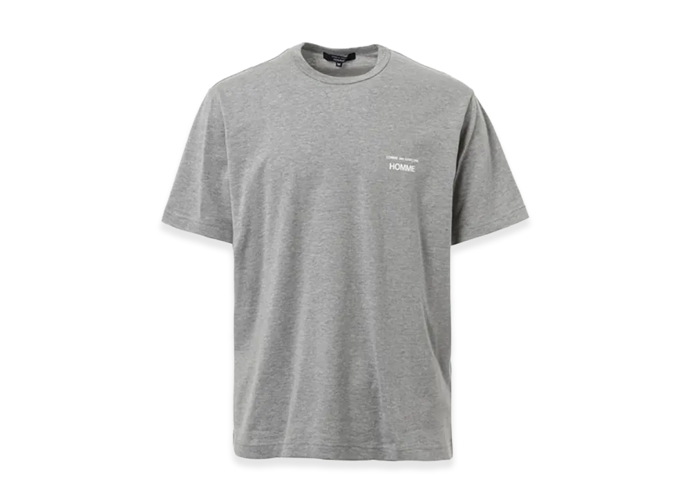 COMME des GARCONS HOMME Cotton Plain Logo T-Shirts "Gray"