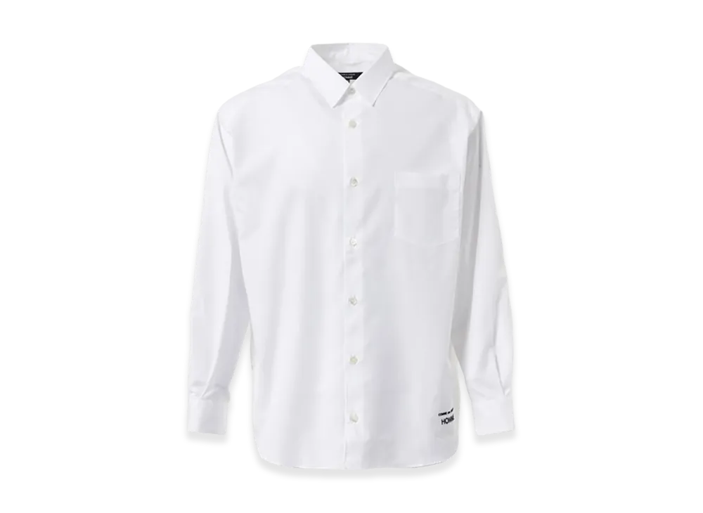 COMME des GARCONS HOMME Cotton Plain Logo Shirts "White"