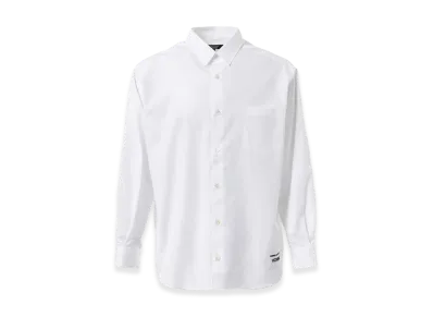 COMME des GARCONS HOMME Cotton Plain Logo Shirts "White"