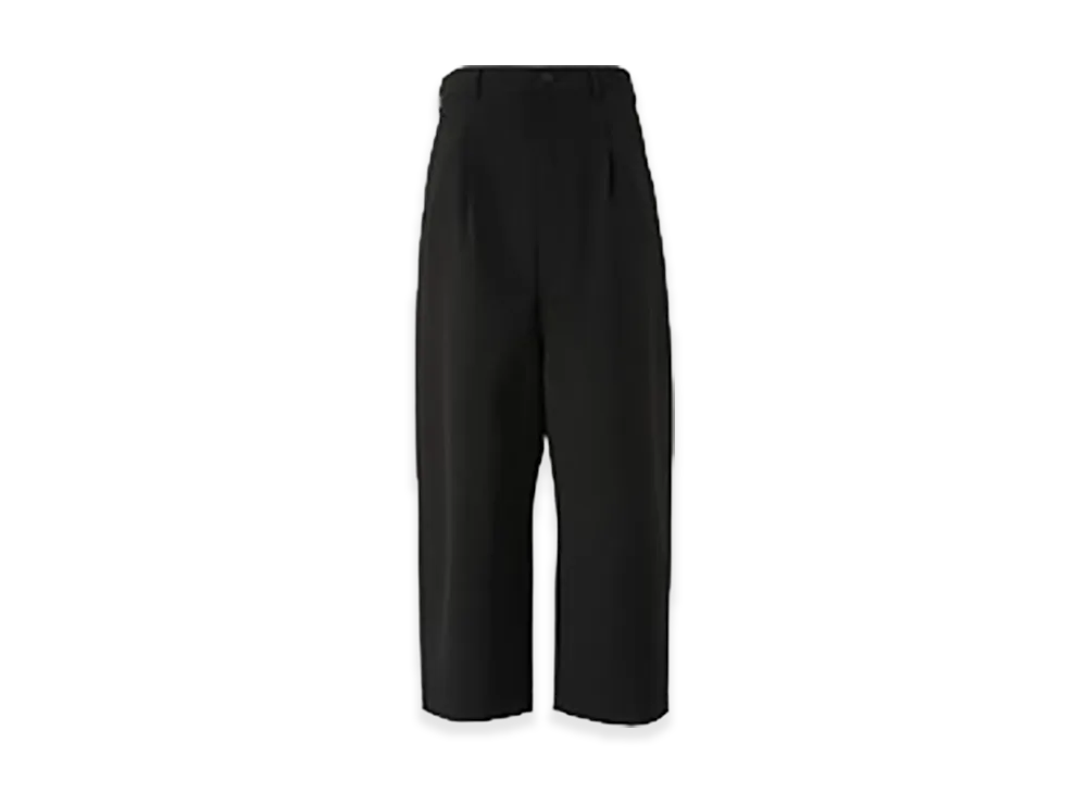 COMME des GARCONS HOMME Wool Poplin Plain Baggy Pants "Black"