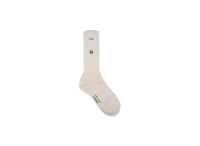 COMME des GARCONS HOMME Cotton-Blend Pile Socks "White"