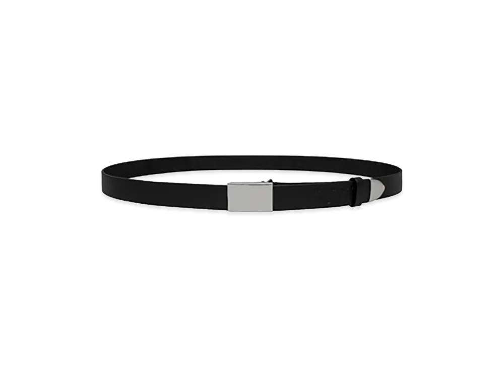 COMME des GARCONS HOMME Steer Oil Smooth Leather Belt (30mm) "Black"