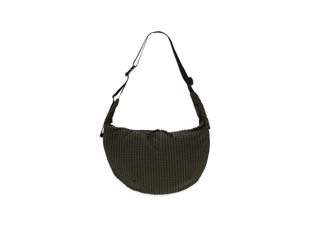 COMME des GARCONS HOMME Polyester Check Pattern Bag "Khaki"