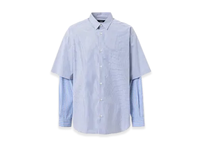 COMME des GARCONS HOMME Doubled Sleeves Shirts "Blue"