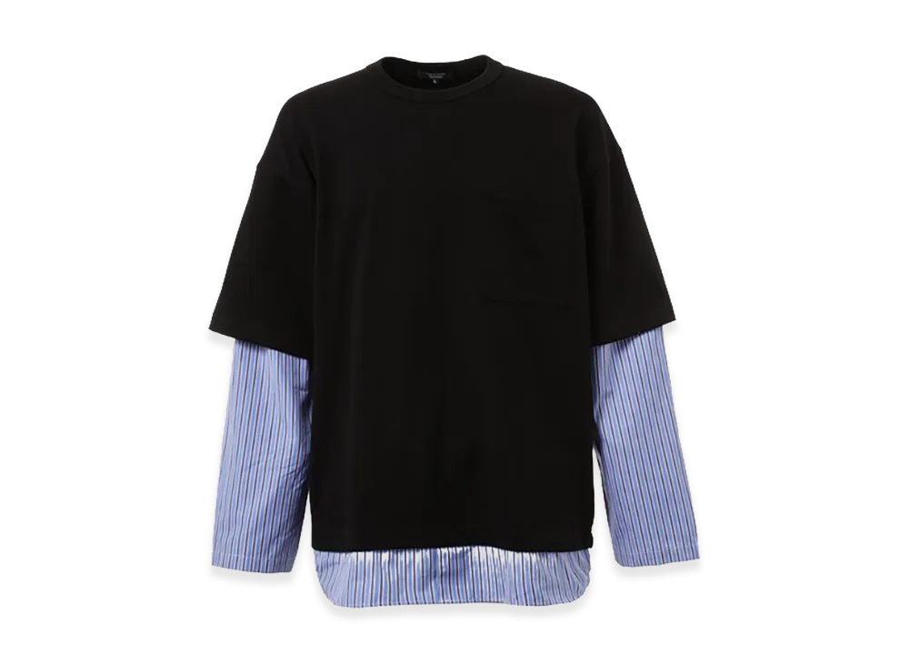 COMME des GARCONS HOMME Shirts-Layered T-Shirts "Black"