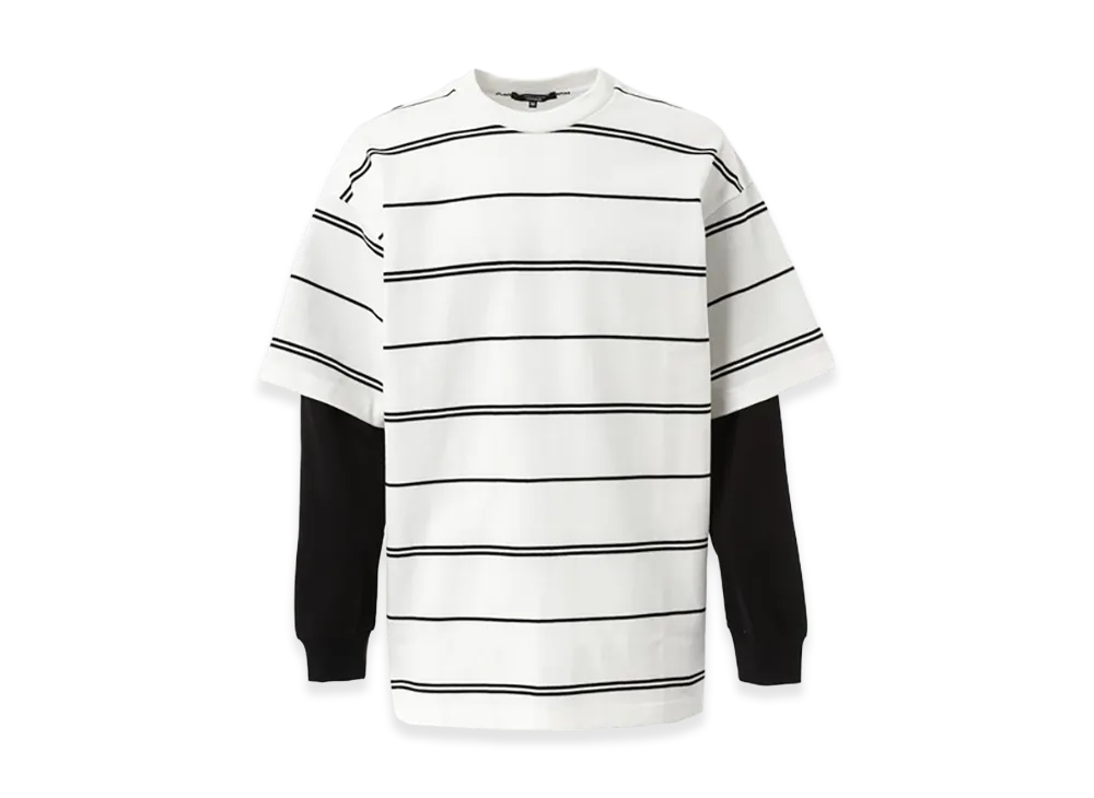COMME des GARCONS HOMME Doubled Sleeves T-Shirts "White"