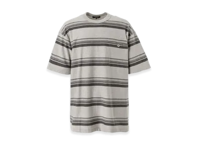 COMME des GARCONS HOMME Cotton Ramdom Border T-Shirts "Gray"
